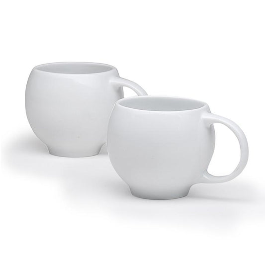 EVA teacups set of 2 - White porcelain
