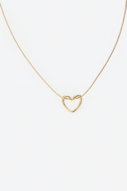 Delicate Gold Heart Pendant Necklace – Minimalist Jewelry for Women