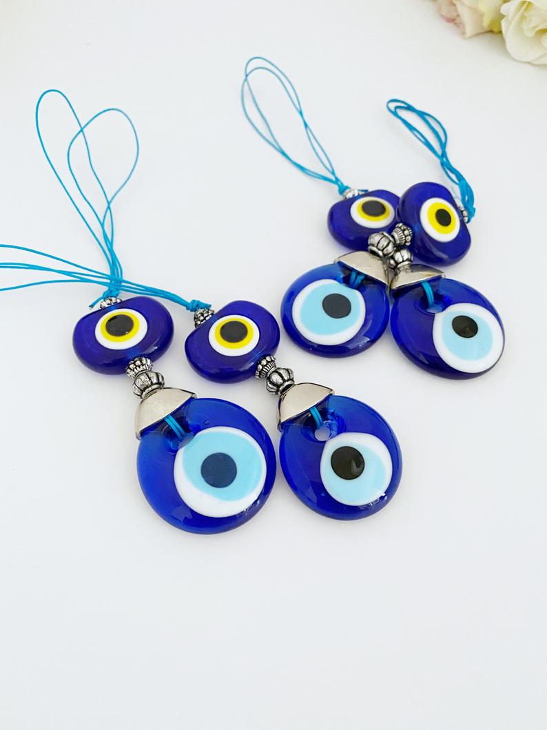 Evil Eye Car Accessories, Christmas Tree Ornament, Blue Evil Eye Bead