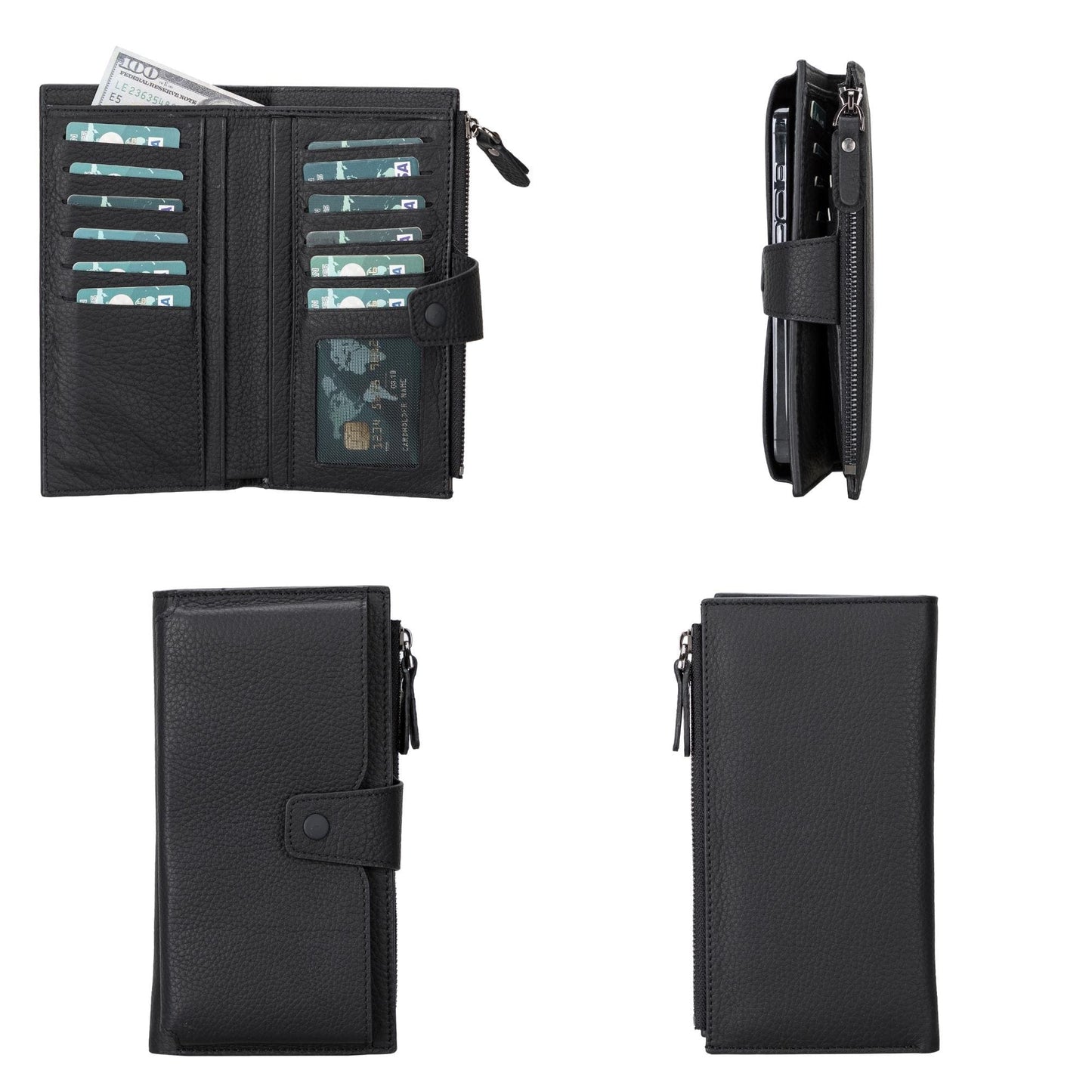 Riverton Women's Leather Wallet with Cell Phone Section